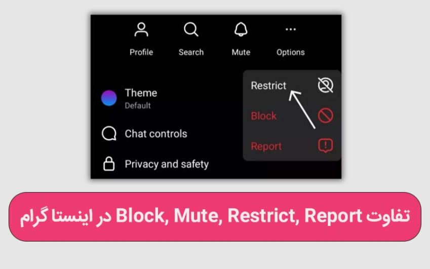 تفاوت Block, Mute, Restrict, Report در اینستاگرام چیست؟ - رایانه کمک