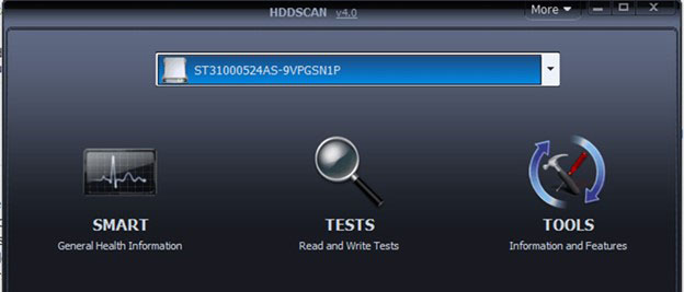برنامه بررسی مشکلات هارد HDDScan