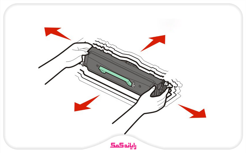 تکان دادن کارتریج - پشتیبانی کامپیوتری به صورت تلفنی